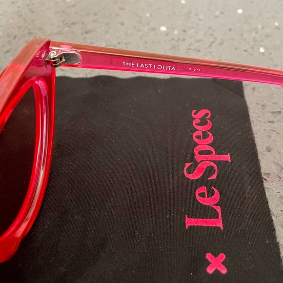 ADAM SELMAN X LE SPECS THE LAST LOLITA CAT-EYE ROSE TINTED SUNGLASSES - Picture 13 of 13